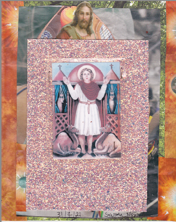 Le Saint Mina et deux chameaux